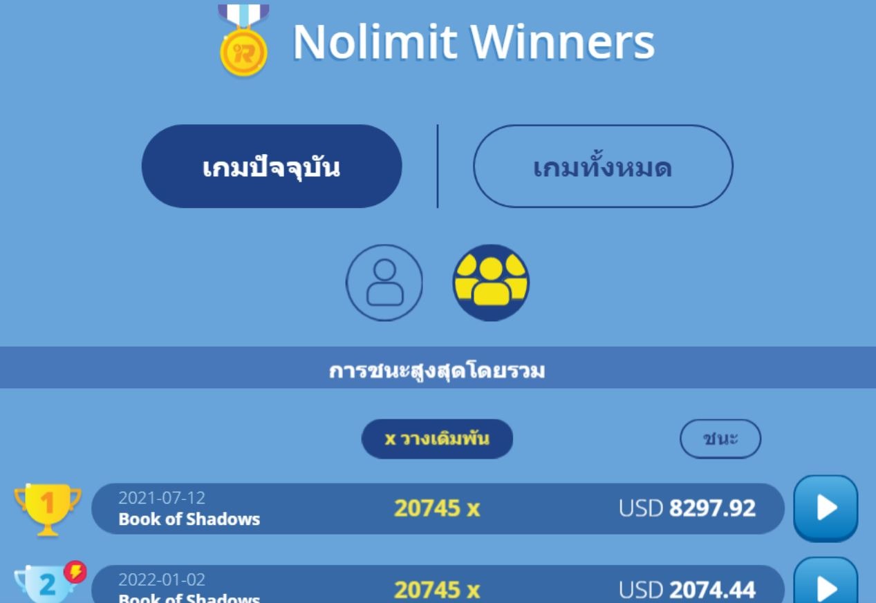 NOLIMIT WINNERS