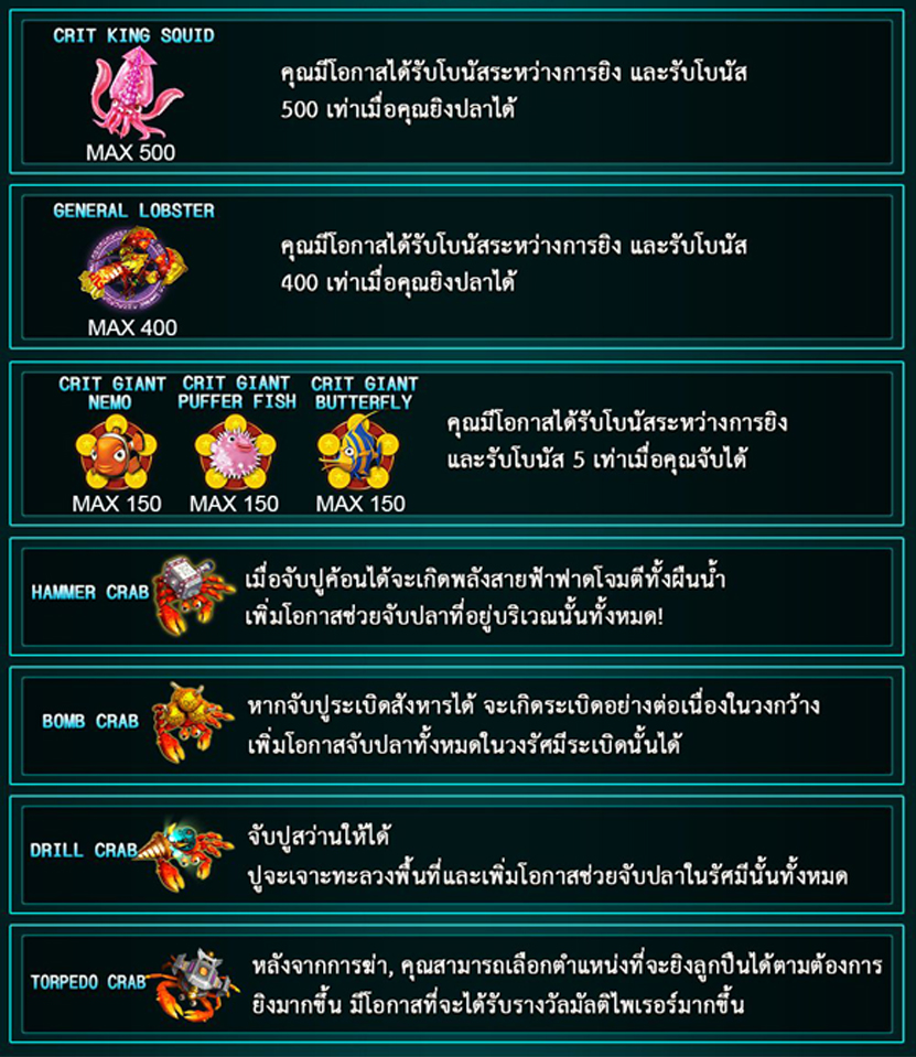 ปลาพิเศษ ALADDIN ADVENTURE ปลาพิเศษ ALADDIN ADVENTURE